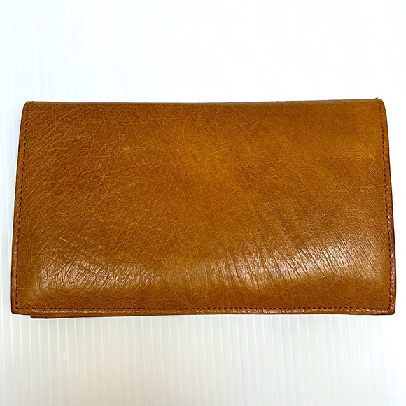 Vintage Corbeau Ostrich Tan Leather Wallet - Picture 6 of 12